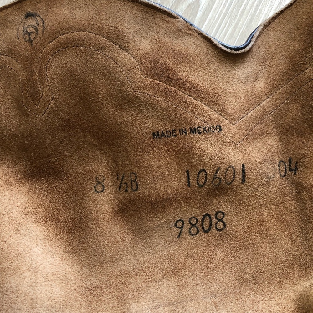 Vintage Matisse Nubuck Suede Zip Up Tall Belted Western Fashion Boots Sz 8.5B - Picture 9 of 12